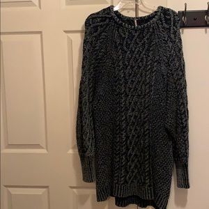 Free People Cable Knit Sweater Dress